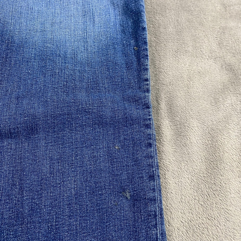 Tommy Hilfiger Jeans Mens 34/32 Blue Fade Whiskers Straight Leg Stretch Denim - Picture 7 of 13